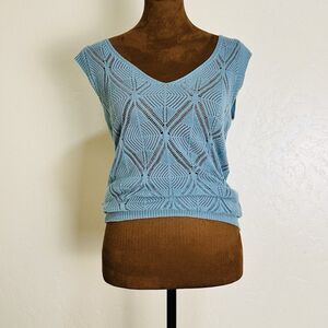Fitted Sweater Size S Open Knit Coachella Soft Girl Effortless Cozy Slouchy